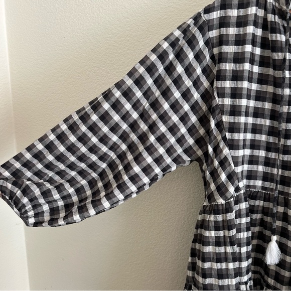 Seafolly Austrailia Black and White Gingham Dress M/L - Picture 4 of 7